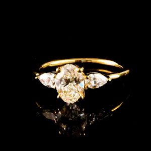 טבעת 1.00 קראט יהלומי מעבדה bjwdr000338