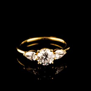 טבעת 1.00 קראט יהלומי מעבדה bjwdr000346