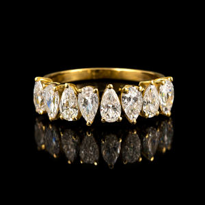 טבעת טיפות יהלומי מעבדה bjwdr000335