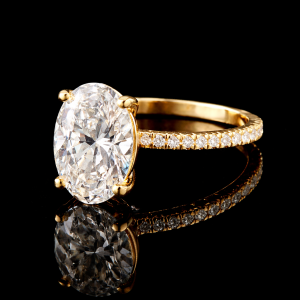 טבעת 5.00 קראט יהלום מעבדה bjwdr000347 תעודת IGI