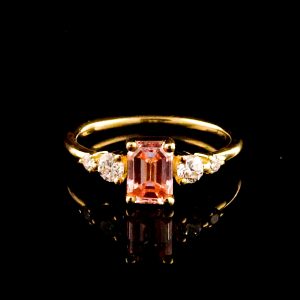 טבעת 1.00 קראט יהלום ורוד מעבדה bjwdr000351 - תעודת IGL