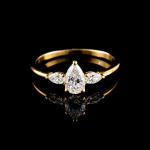 טבעת 0.50 נקודות יהלום מעבדה - bjwdr000369