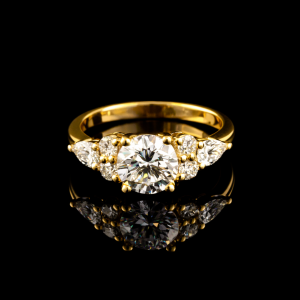 טבעת 2.10 קראט יהלומי מעבדה bjwdr000359 - תעודת IGL