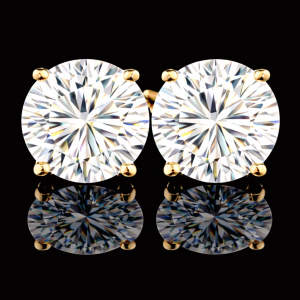 עגילי סולייטר 5.00 קראט יהלומי מעבדה bjdlp00356 - תעודת IGL