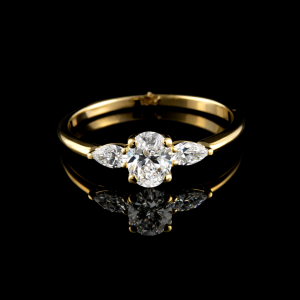 טבעת 0.50 נקודות יהלום מעבדה - bjwdr000368