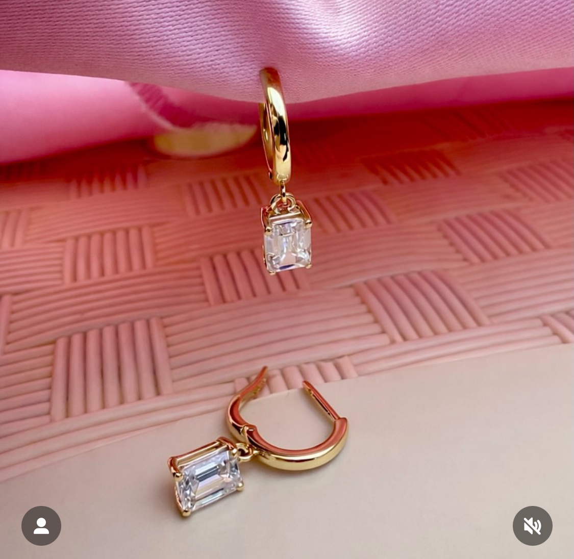 עגילי חישוק יהלומי מעבדה - bjdlp00387