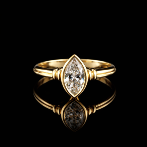 טבעת אירוסין יהלום מעבדה 1.00 קראט bjdlp00388 - תעודת IGL